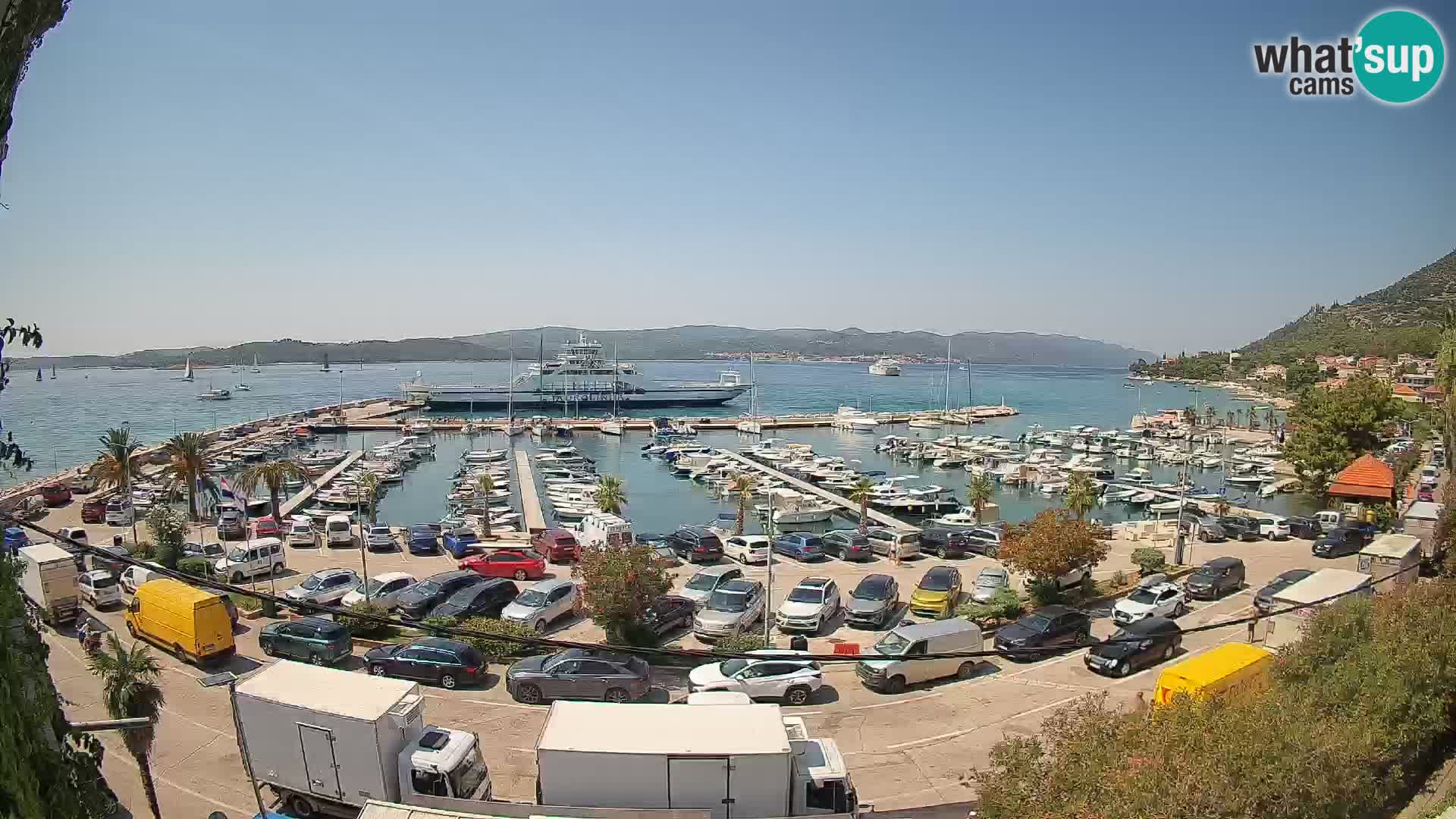 Webcam Orebić Riva – Ferry to Korčula Live