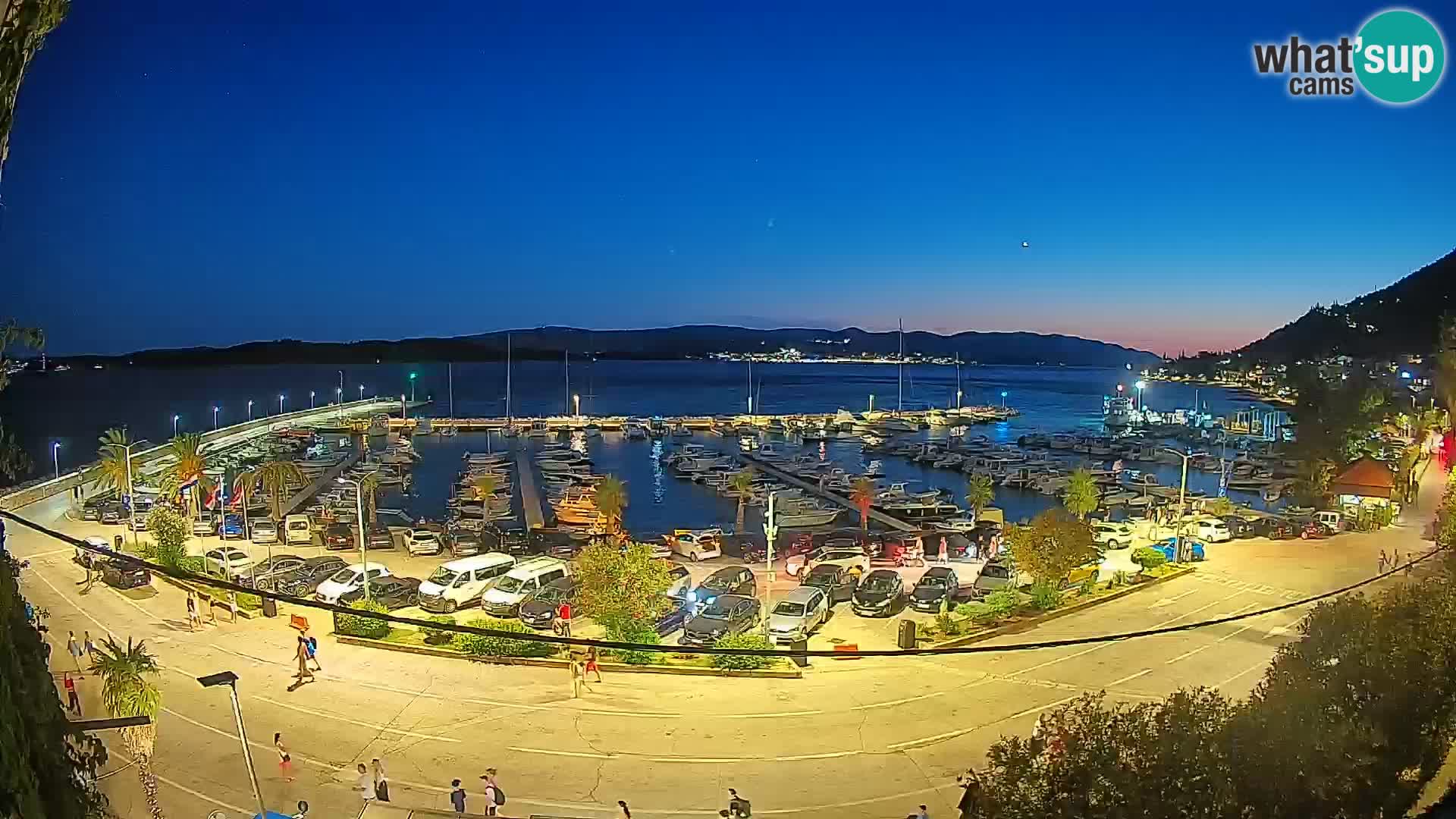 Webcam Orebić Riva – Ferry a Korčula en vivo