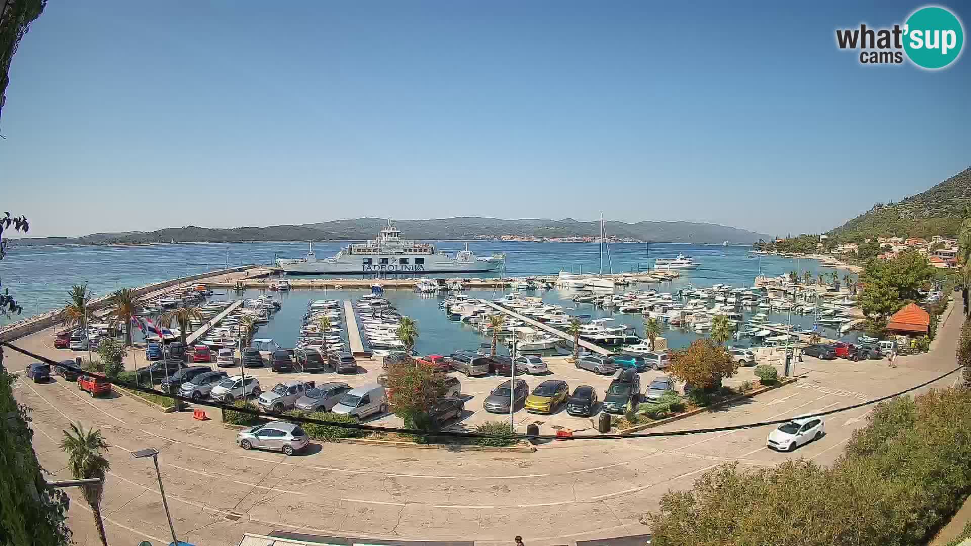 Webcam Orebić Riva – Ferry vers Korčula en direct