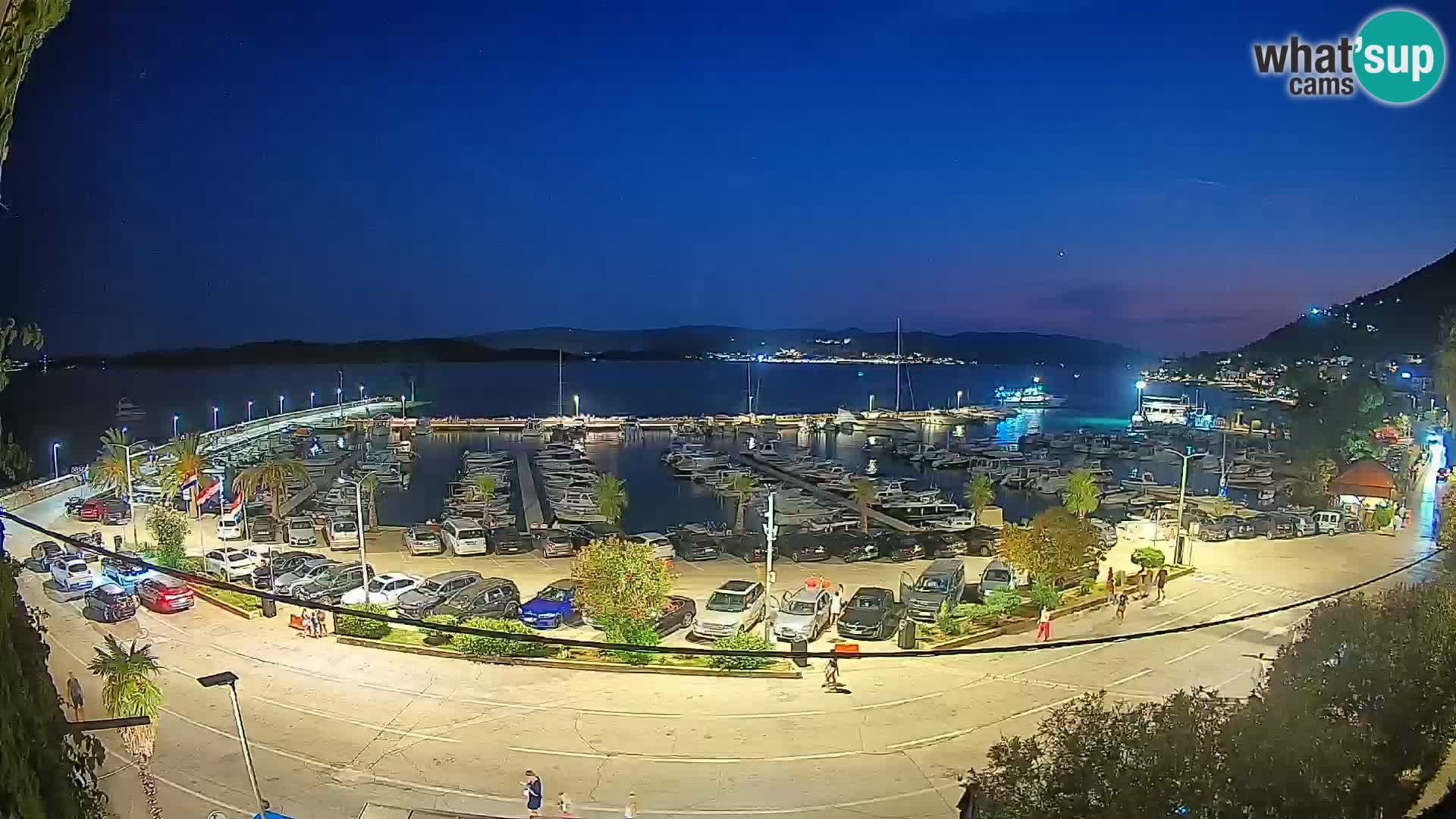 Webcam Orebić Riva – Ferry a Korčula en vivo