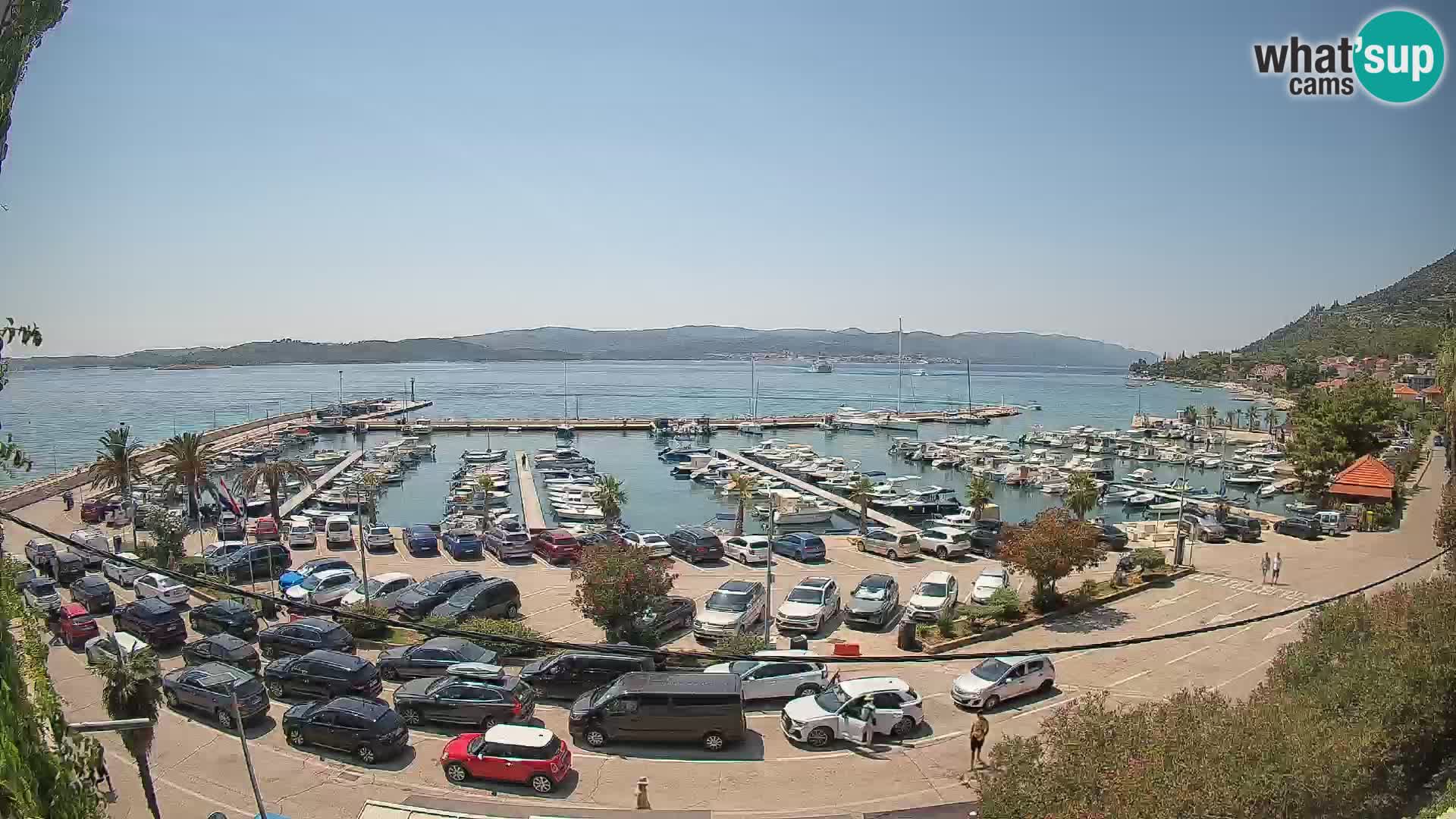 Webcam Orebić Riva – Ferry to Korčula Live