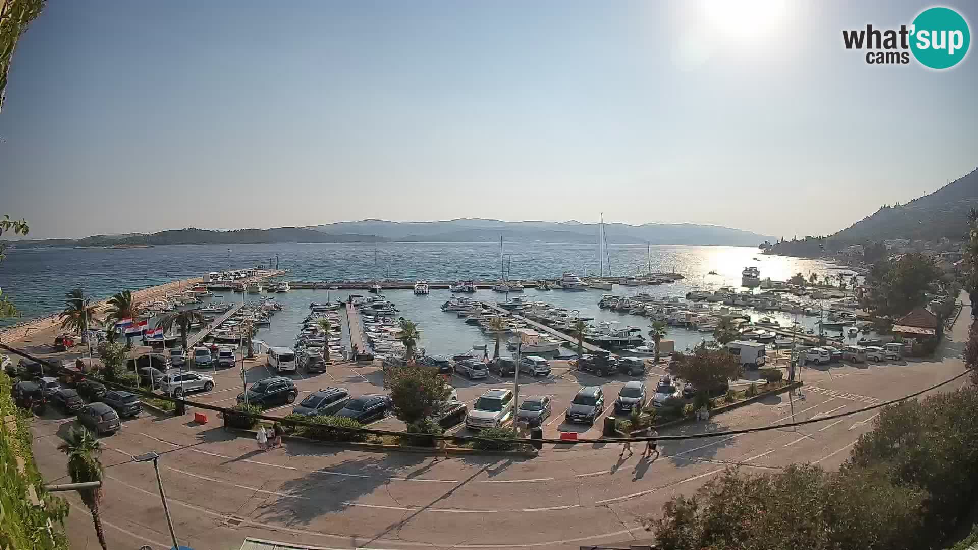 Webcam Orebić Riva – Ferry to Korčula Live