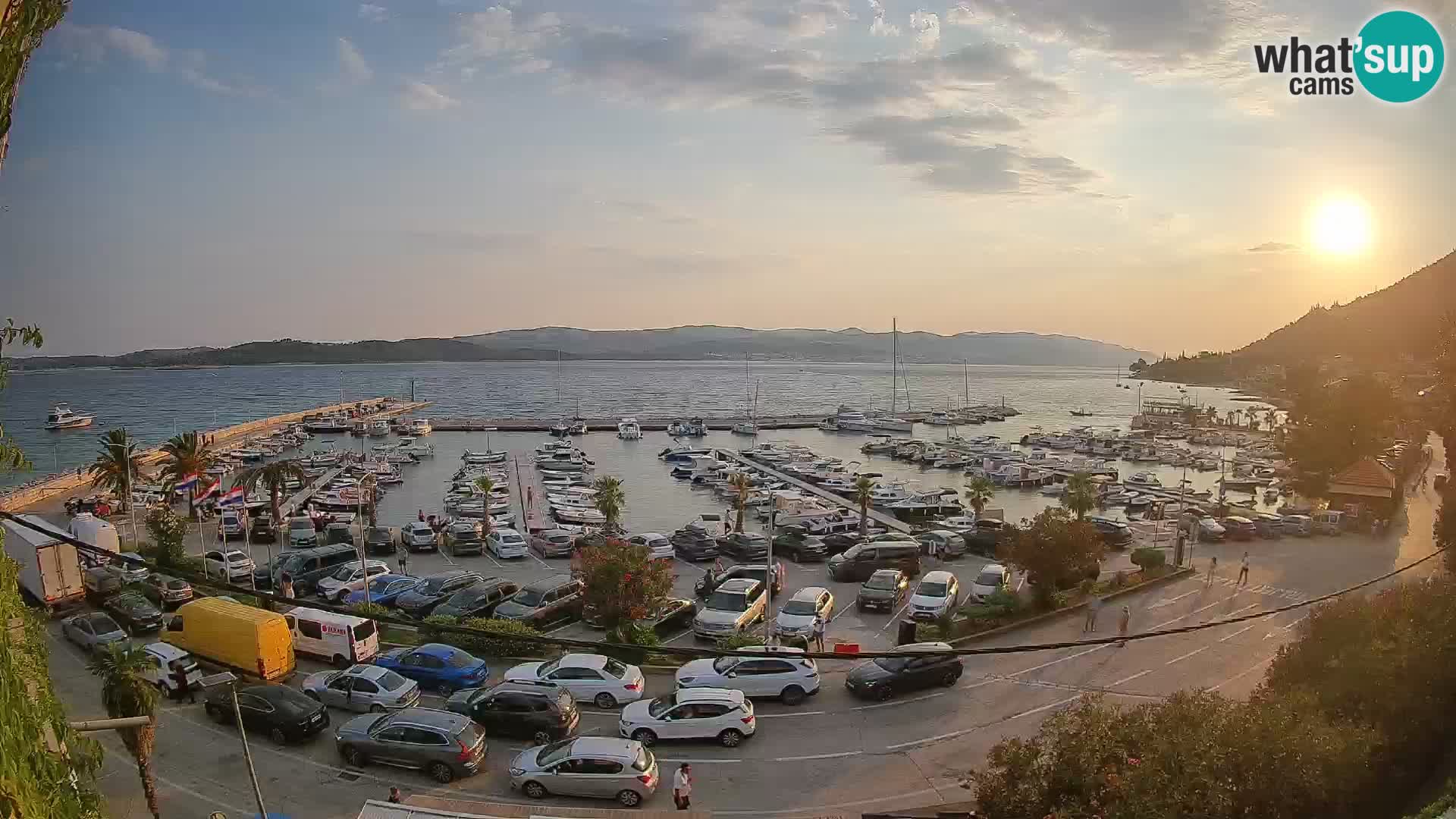 Webcam Orebić Riva – Ferry to Korčula Live