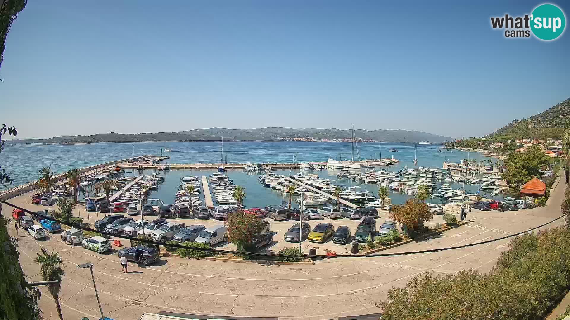 Webcam Orebić Riva – Ferry vers Korčula en direct
