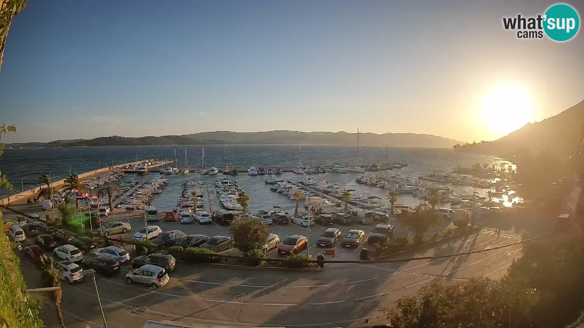 Webcam Orebić Riva – Ferry to Korčula Live