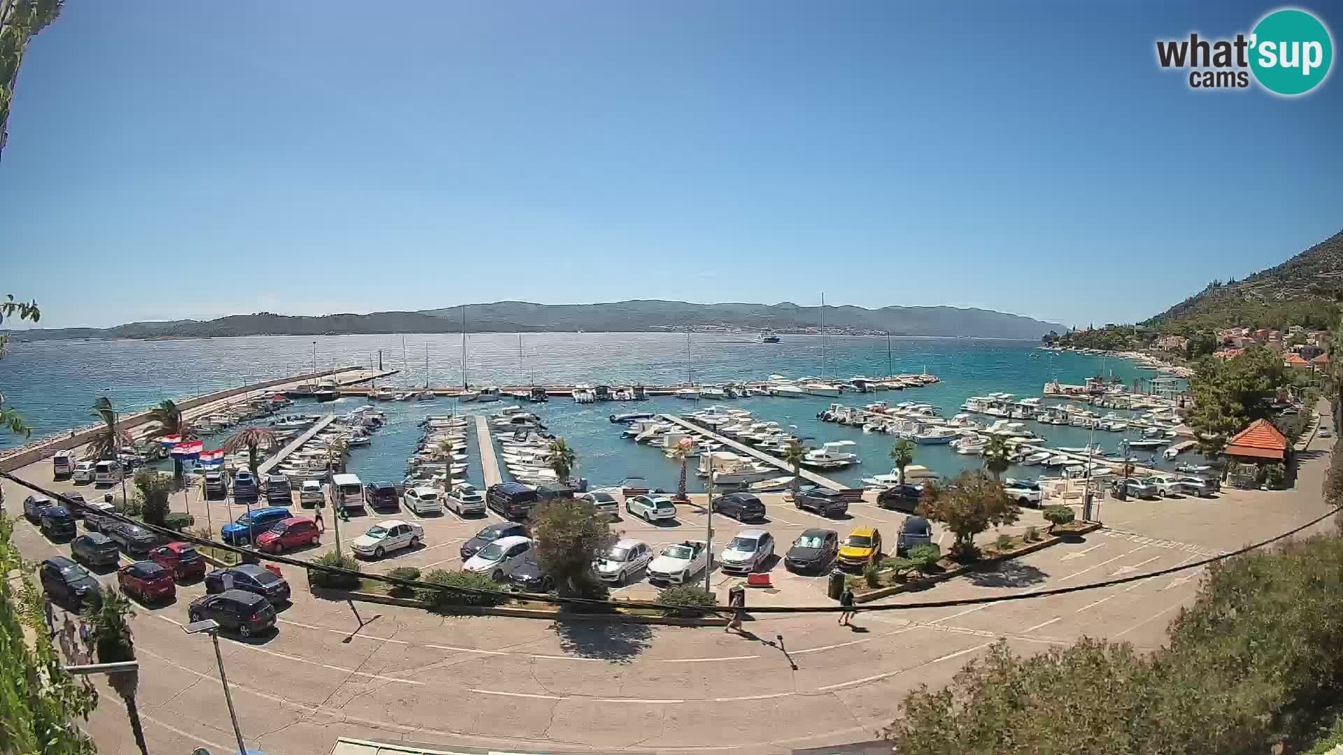 Webcam Orebić Uferpromenade – Fähre nach Korčula Live