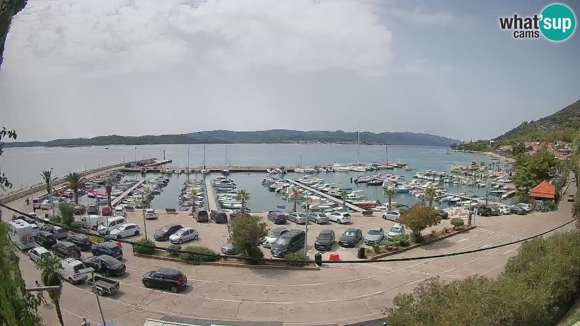 Webcam Orebić Uferpromenade – Fähre nach Korčula Live