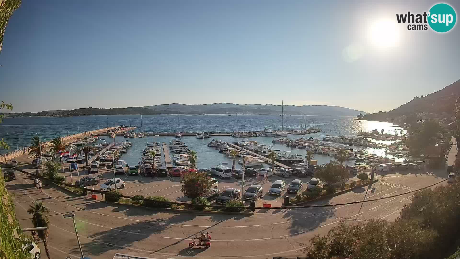 Webcam Orebić Riva – Ferry to Korčula Live