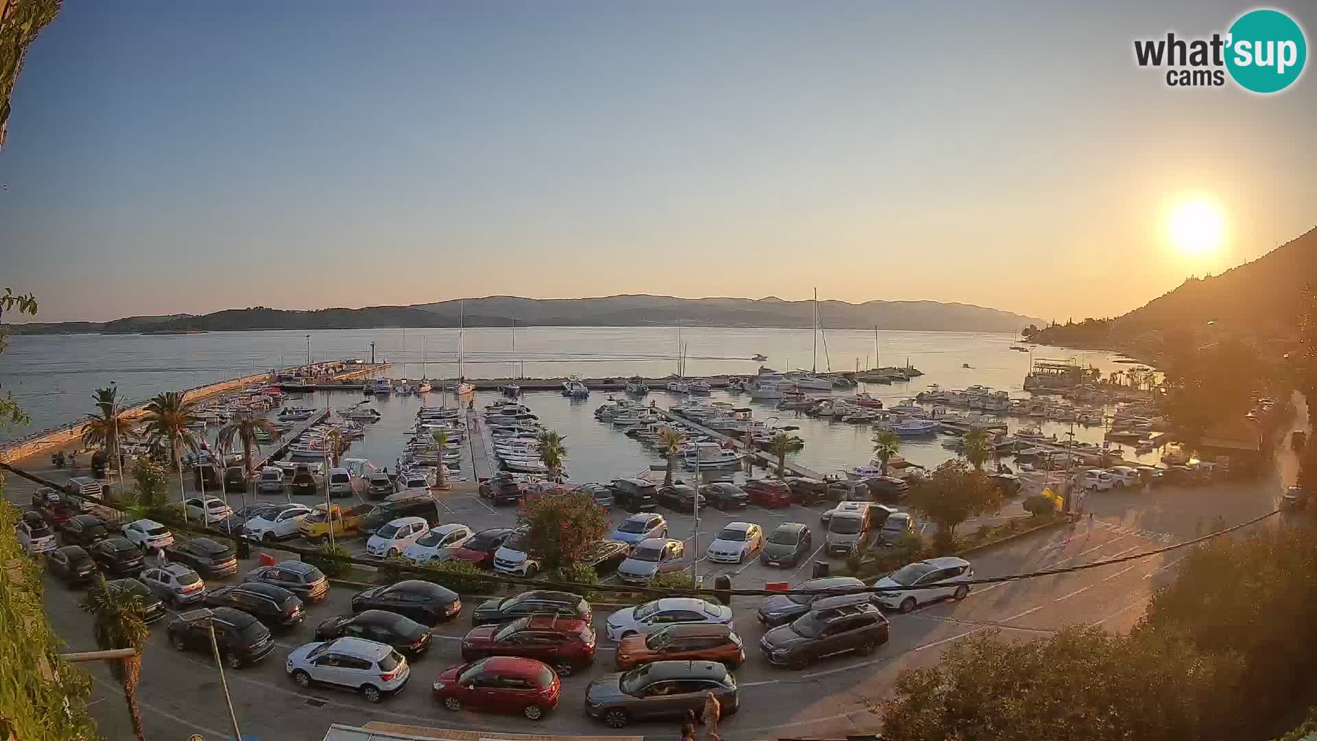 Webcam Orebić Riva – Ferry a Korčula en vivo