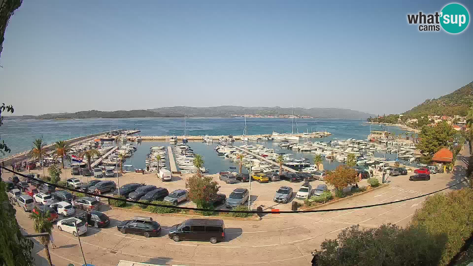 Webcam Orebić Riva – Ferry vers Korčula en direct