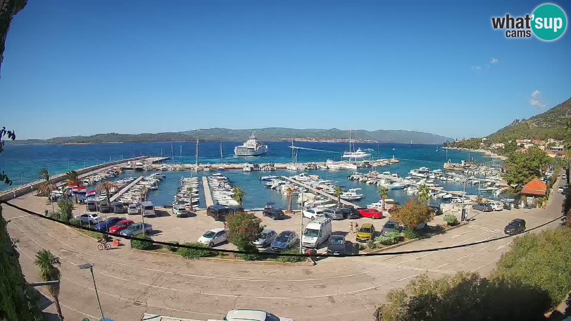 Webcam Orebić Riva – Ferry a Korčula en vivo
