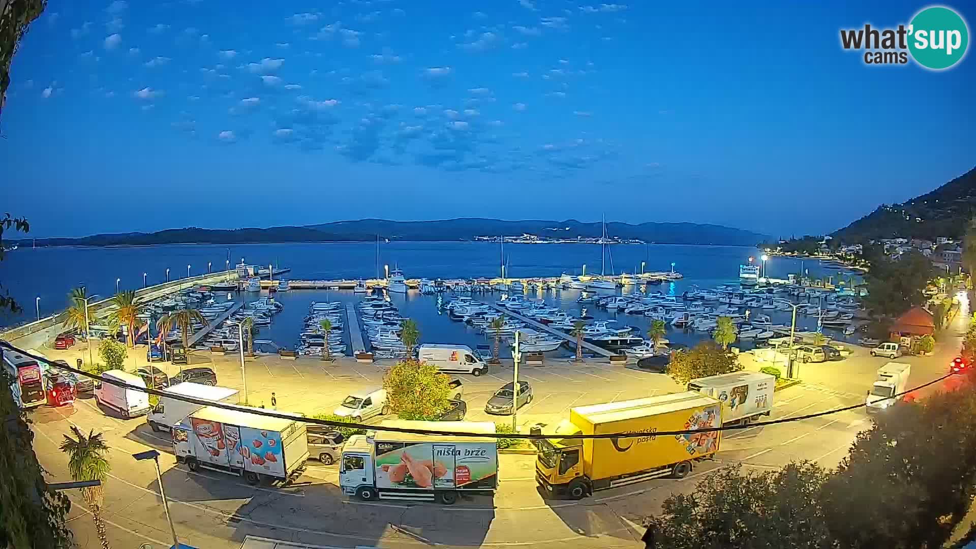 Webcam Orebić Riva – Ferry to Korčula Live