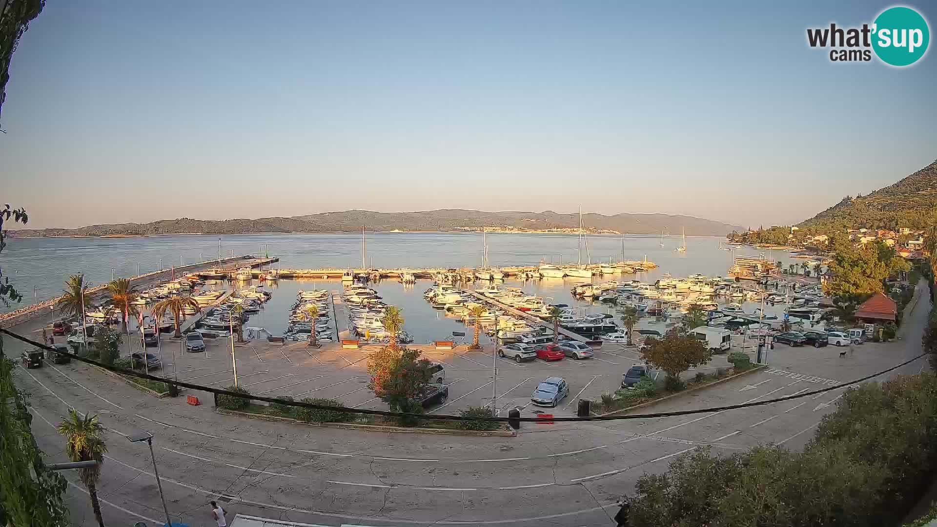 Webcam Orebić Riva – Ferry a Korčula en vivo