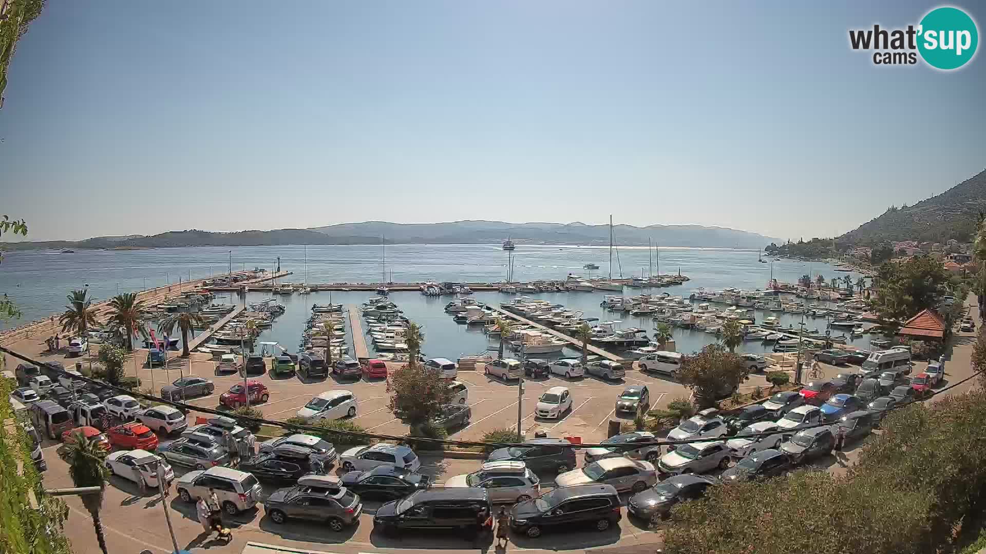 Webcam Orebić Riva – Ferry to Korčula Live