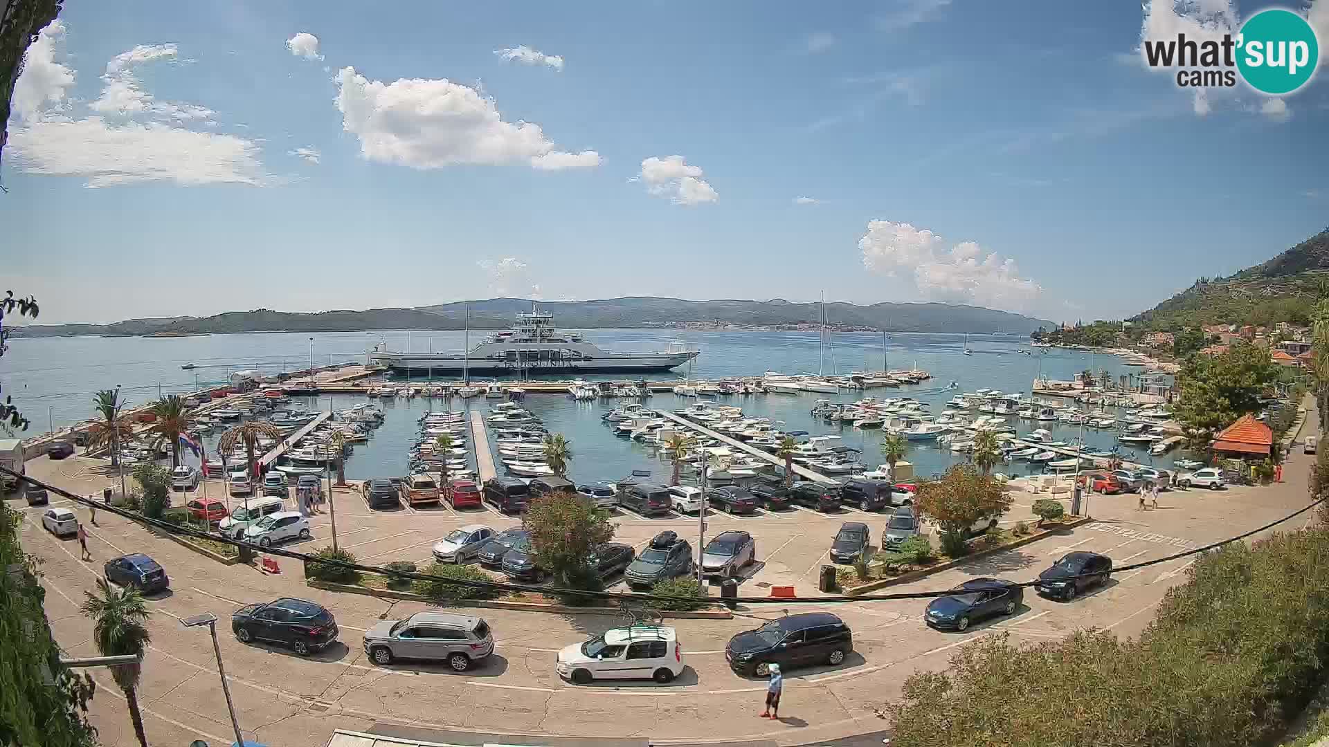 Webcam Orebić Riva – Ferry to Korčula Live