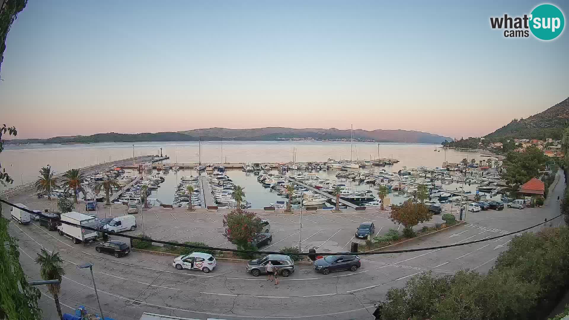 Webcam Orebić Uferpromenade – Fähre nach Korčula Live