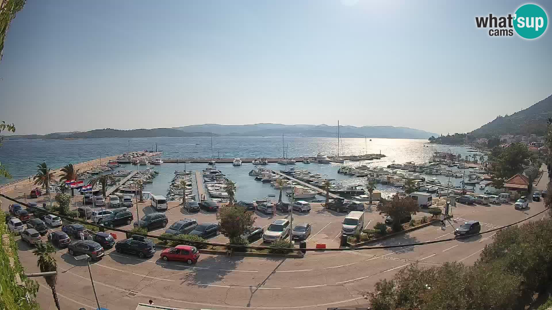 Webcam Orebić Uferpromenade – Fähre nach Korčula Live