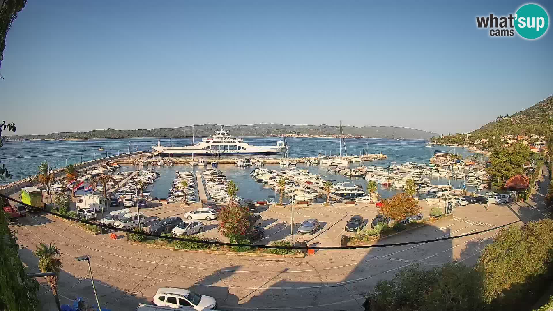 Webcam Orebić Riva – Ferry vers Korčula en direct