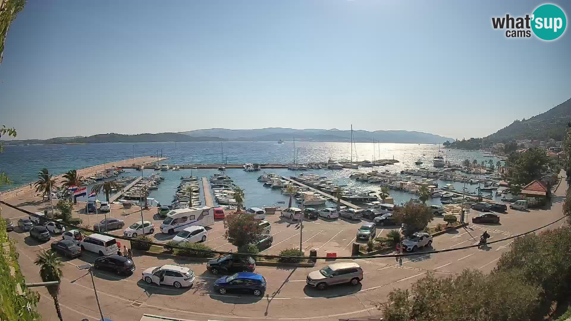 Webcam Orebić Riva – Ferry to Korčula Live