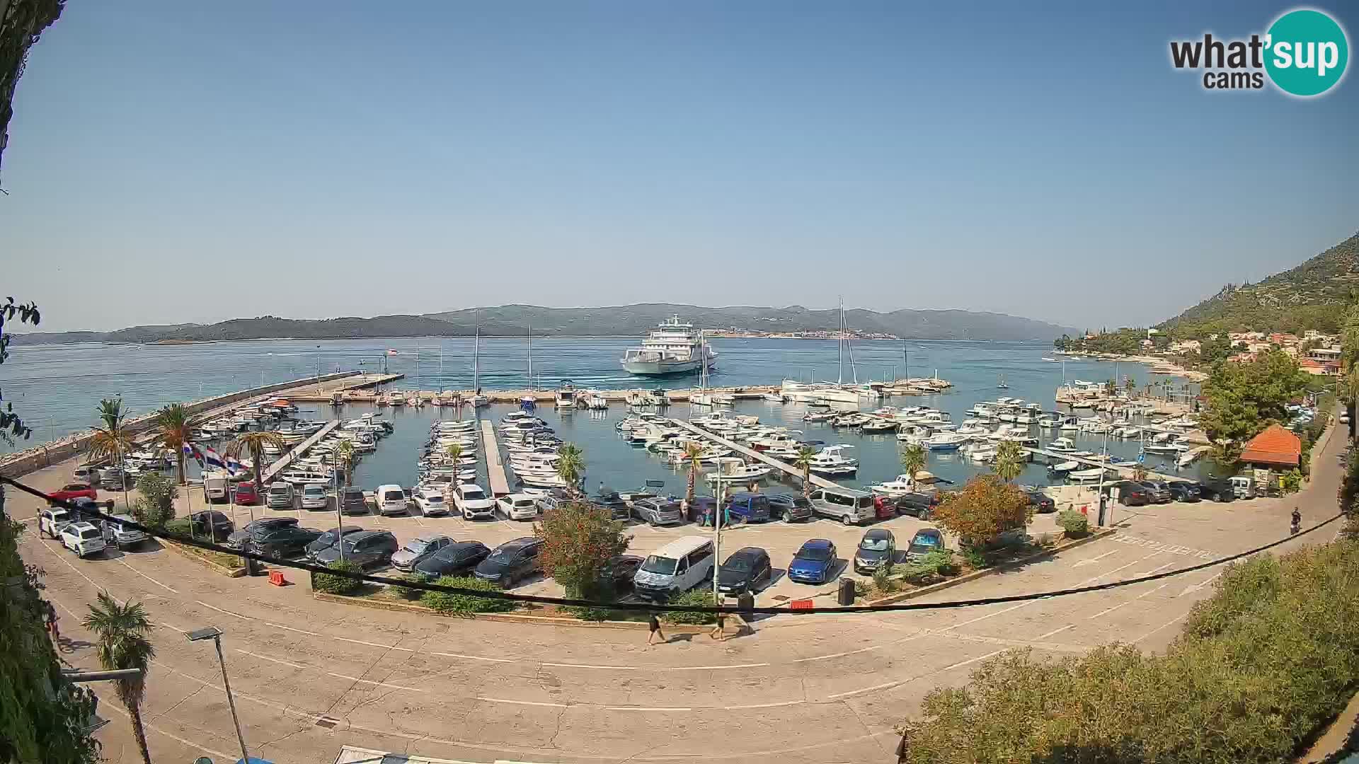 Webcam Orebić Riva – Ferry a Korčula en vivo