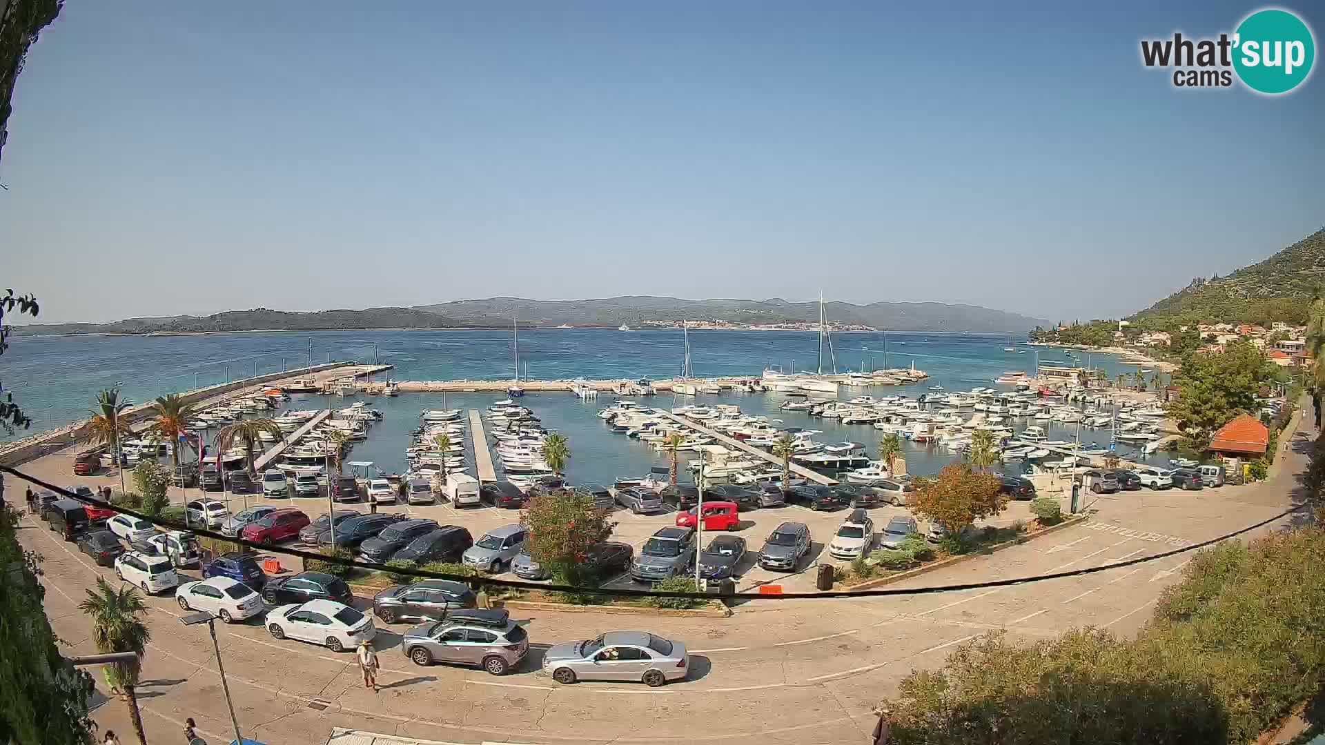 Webcam Orebić Uferpromenade – Fähre nach Korčula Live