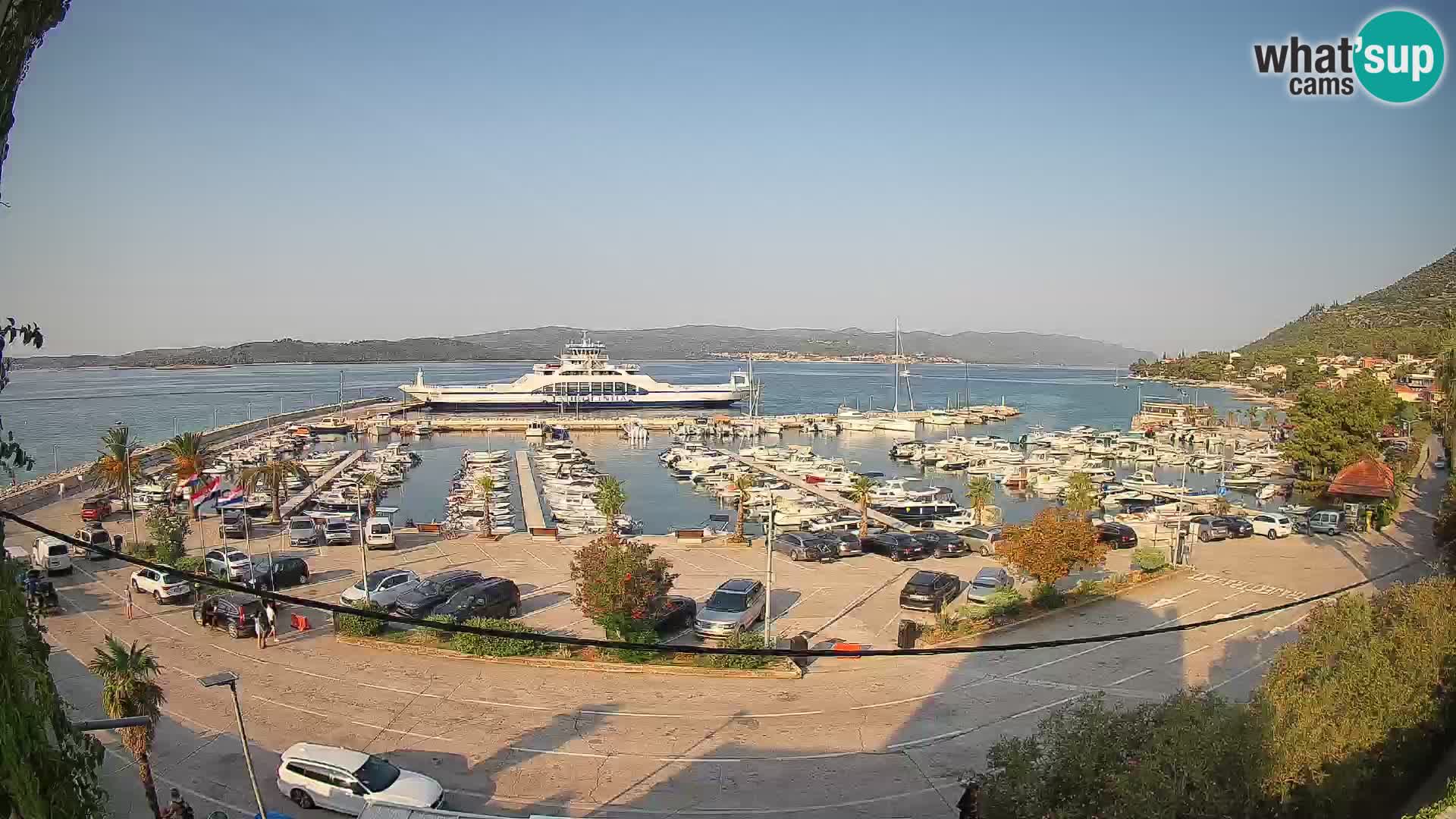 Webcam Orebić Riva – Ferry to Korčula Live