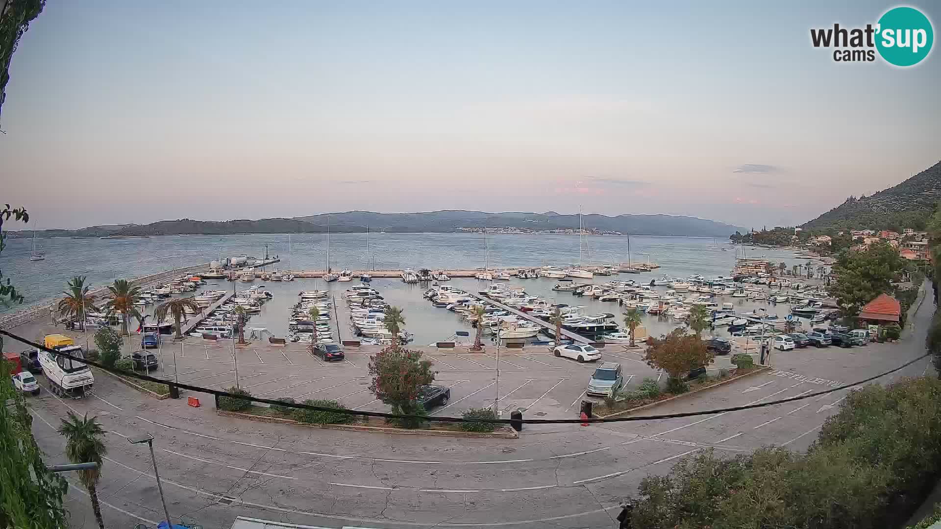 Webcam Orebić Riva – Ferry to Korčula Live