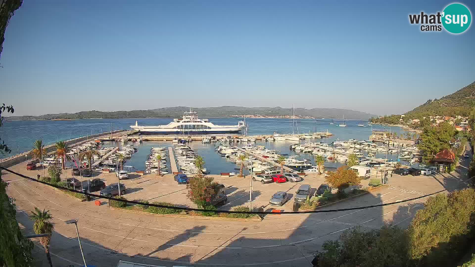 Webcam Orebić Uferpromenade – Fähre nach Korčula Live