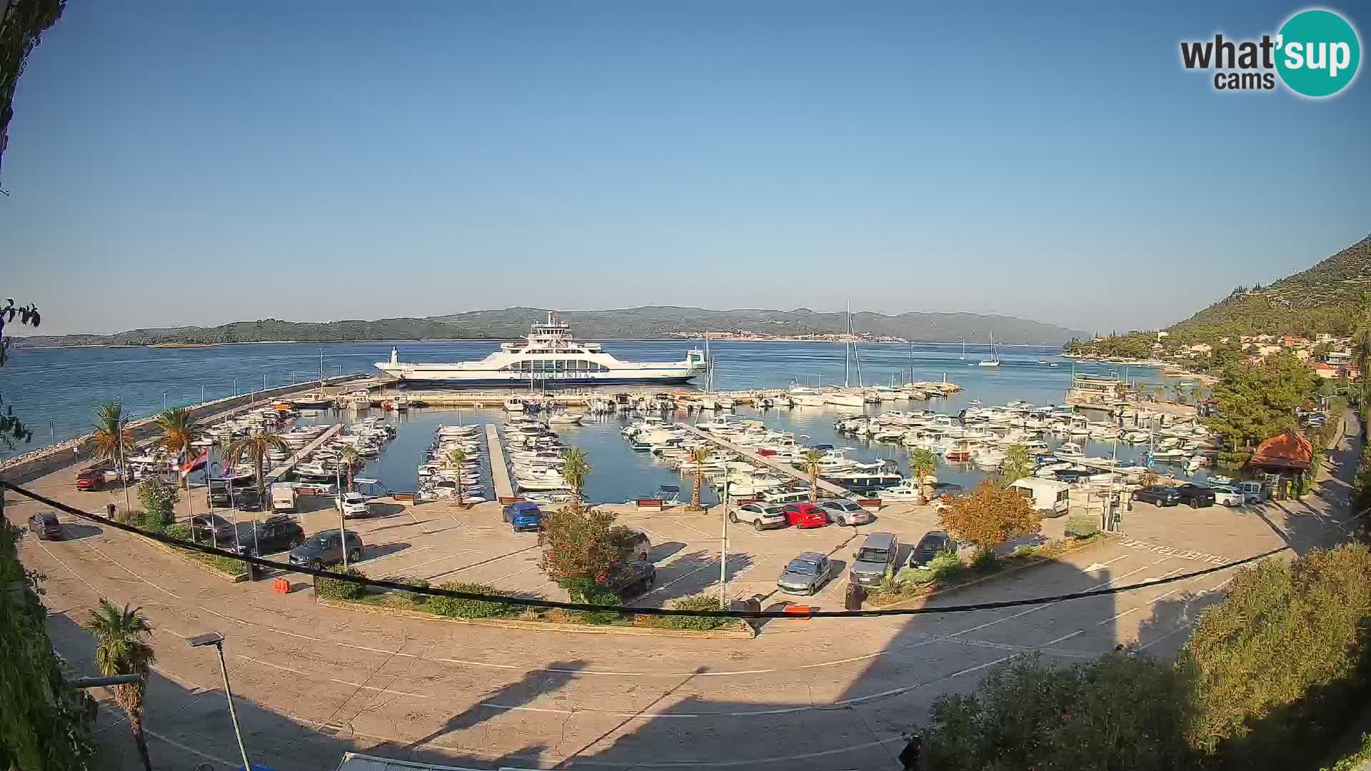 Webcam Orebić Riva – Ferry to Korčula Live