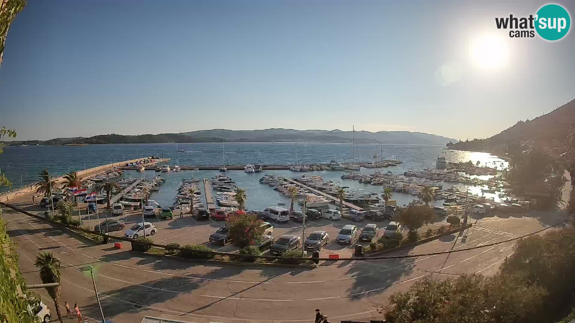 Webcam Orebić Riva – Ferry vers Korčula en direct