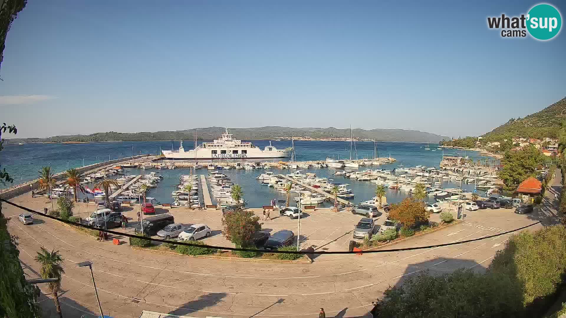 Webcam Orebić Riva – Ferry to Korčula Live