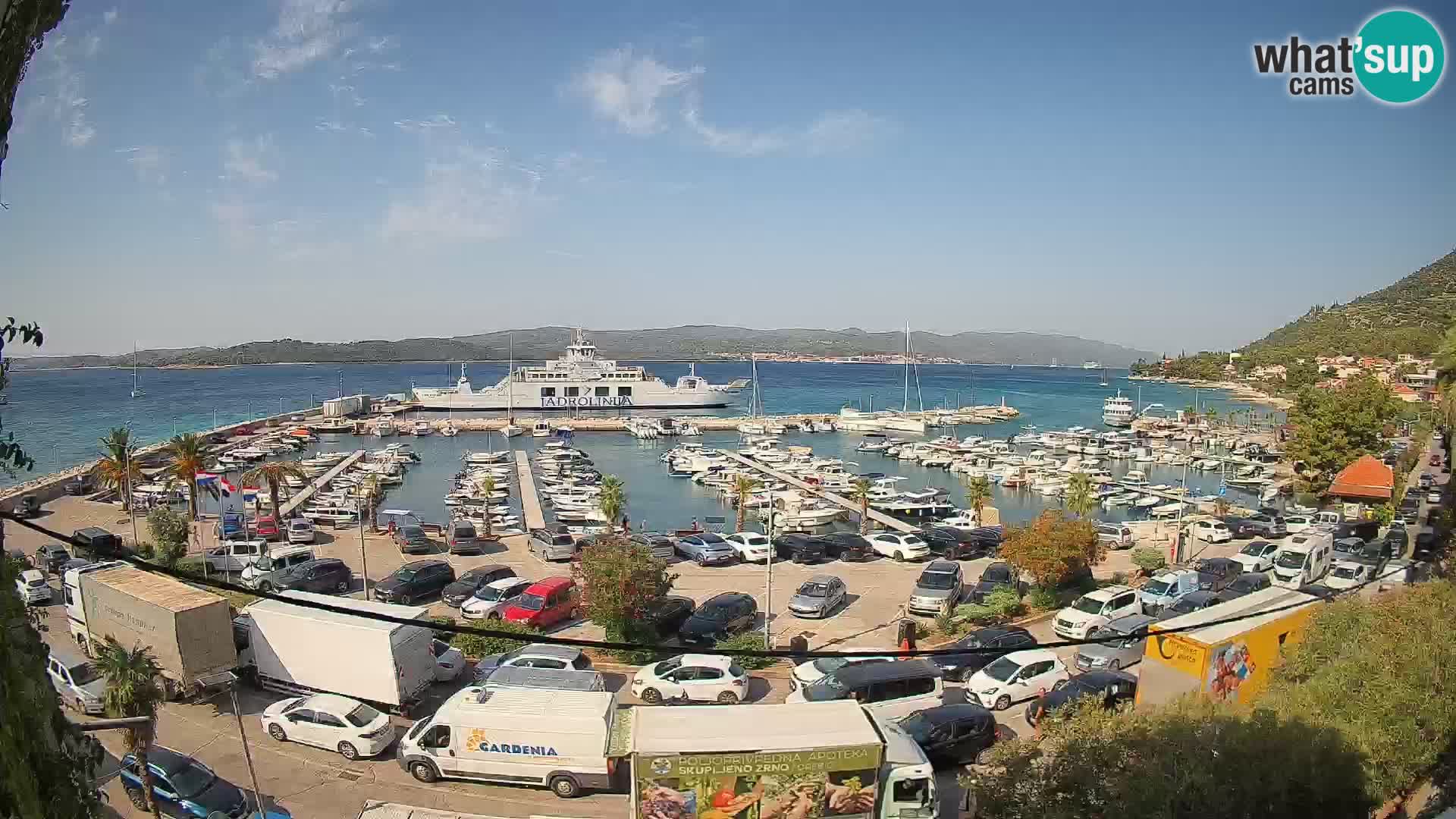 Webcam Orebić Riva – Ferry to Korčula Live