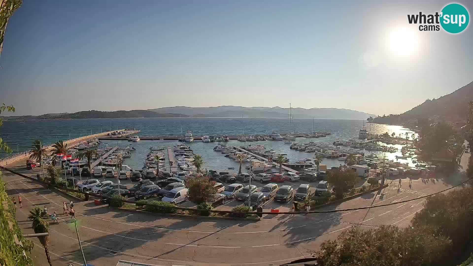 Webcam Orebić Riva – Ferry a Korčula en vivo