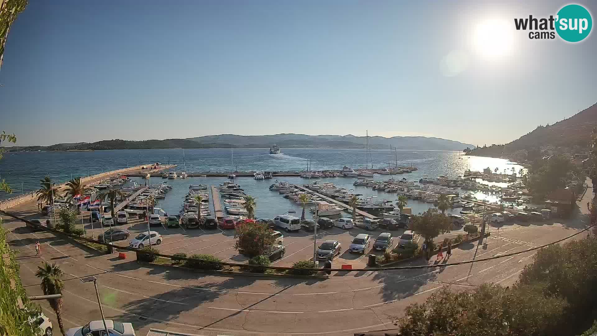 Webcam Orebić Riva – Ferry a Korčula en vivo