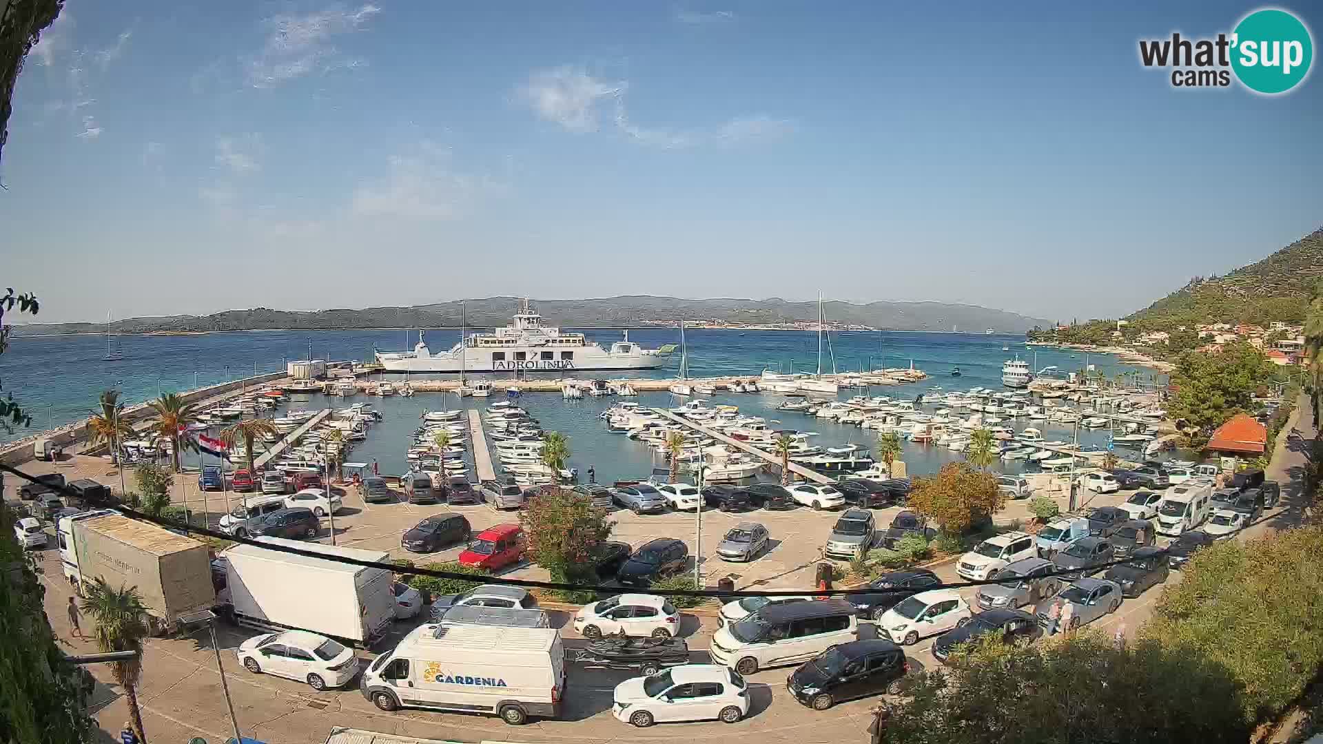 Webcam Orebić Uferpromenade – Fähre nach Korčula Live
