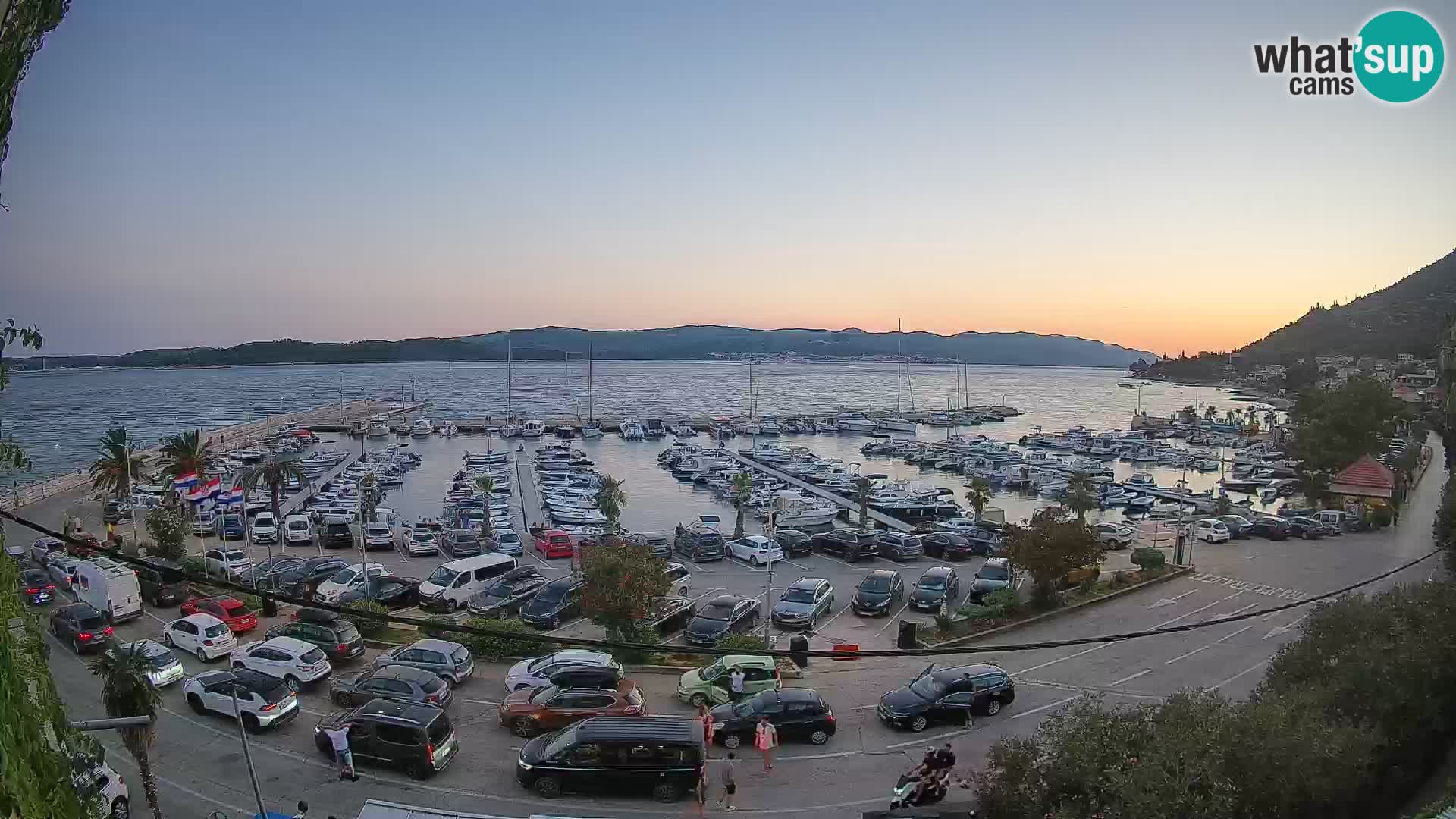 Webcam Orebić Riva – Ferry vers Korčula en direct