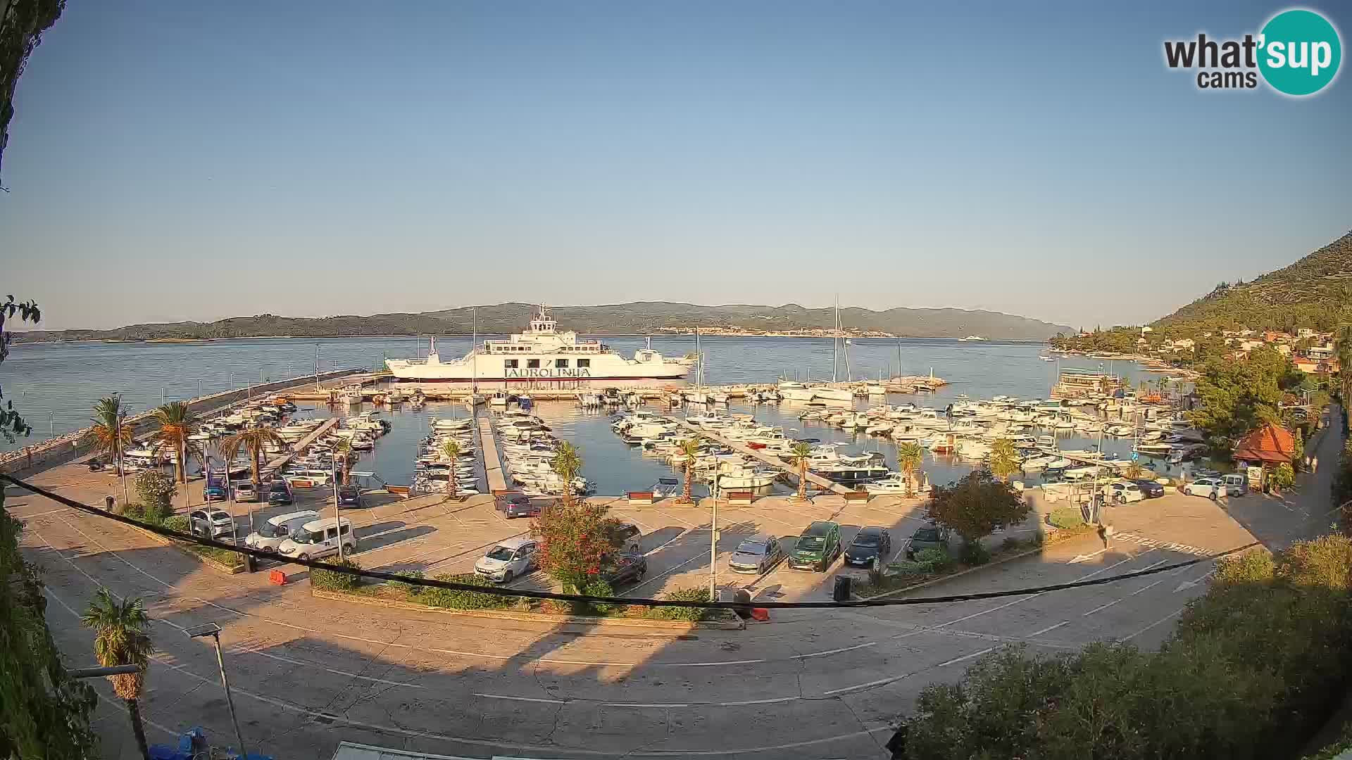 Webcam Orebić Riva – Ferry to Korčula Live