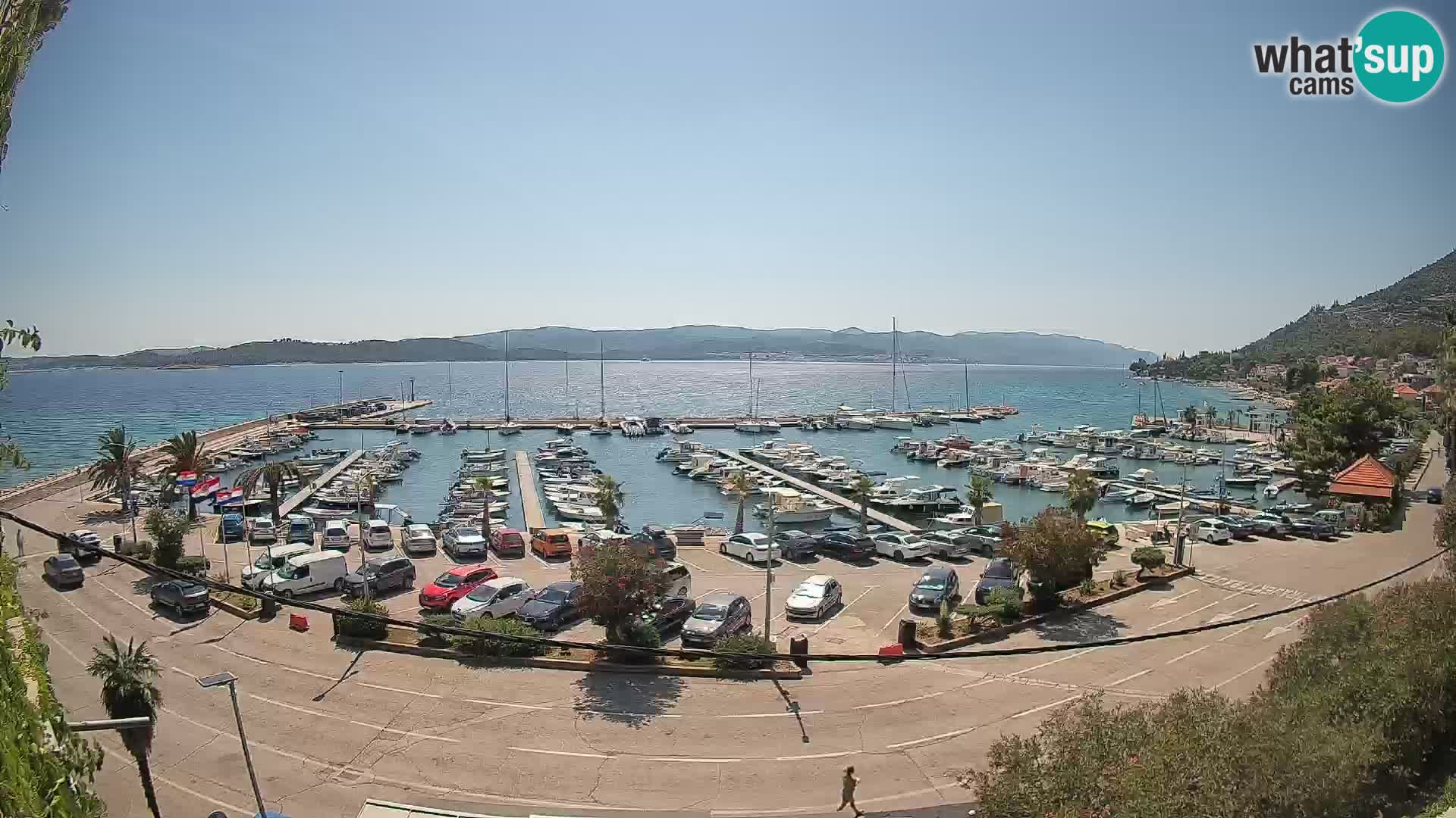 Webcam Orebić Uferpromenade – Fähre nach Korčula Live