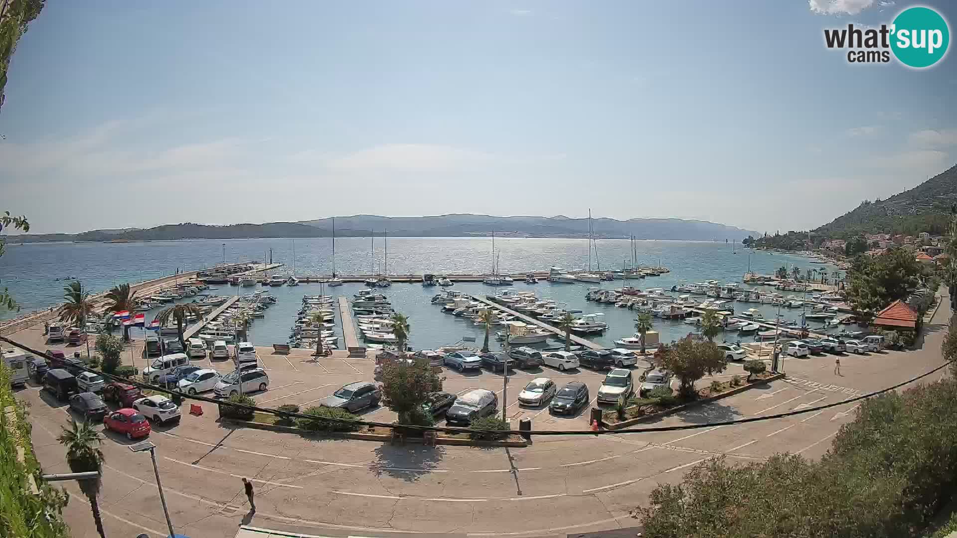 Webcam Orebić Uferpromenade – Fähre nach Korčula Live