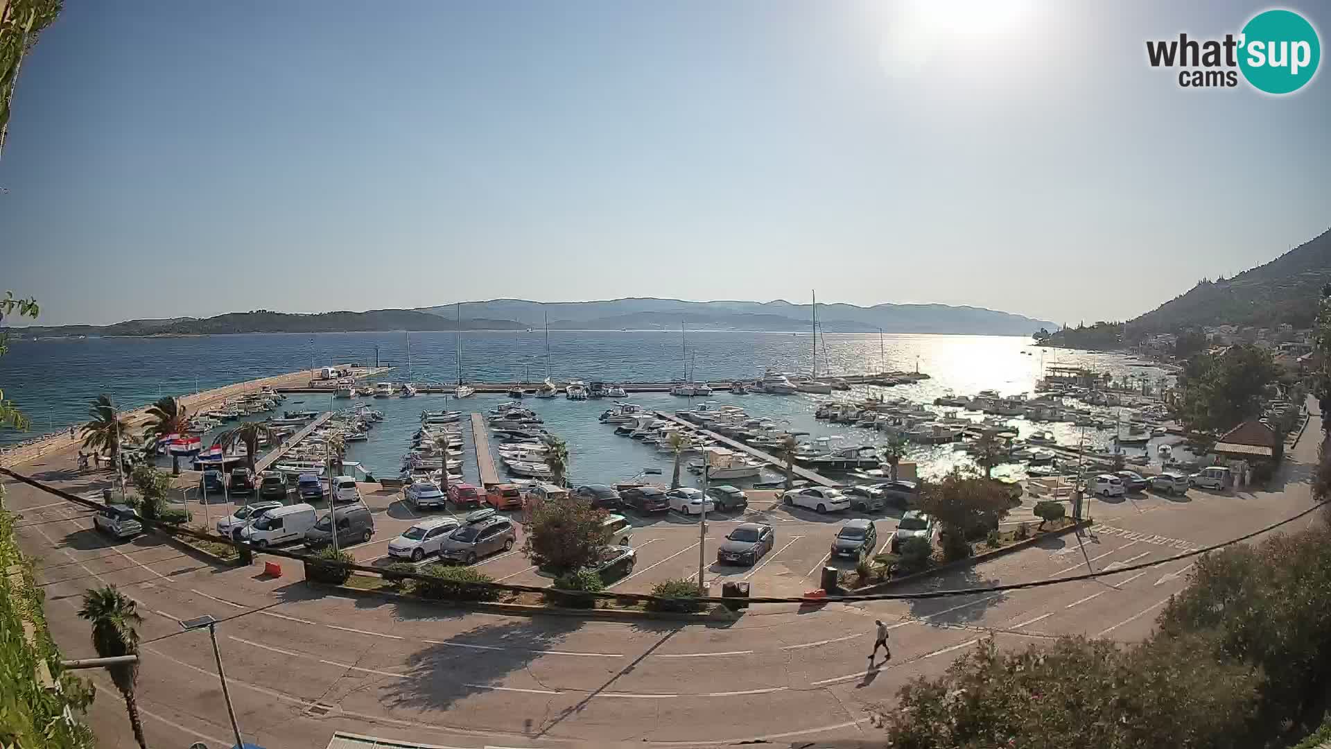 Webcam Orebić Riva – Ferry a Korčula en vivo