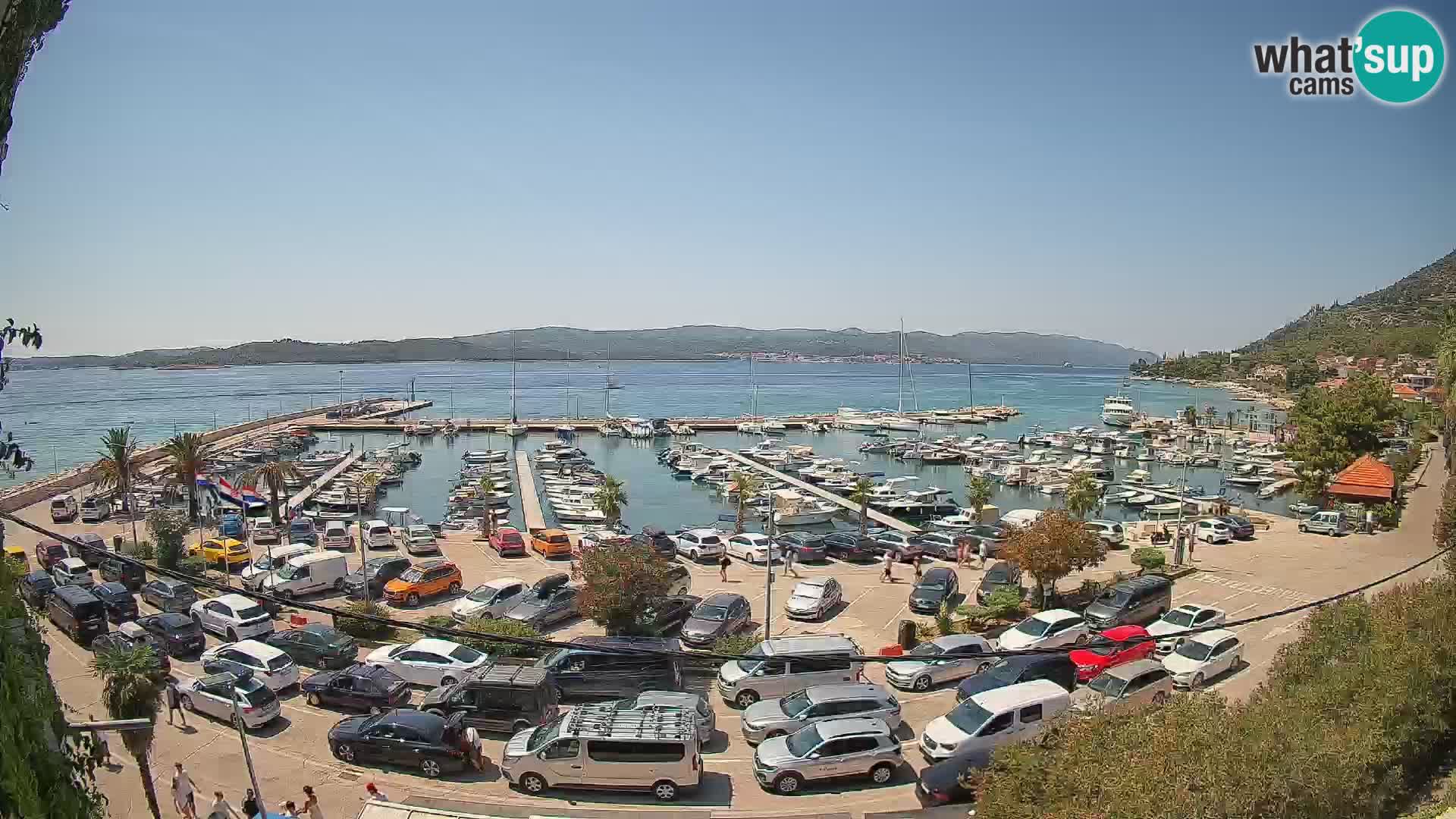 Webcam Orebić Riva – Ferry to Korčula Live