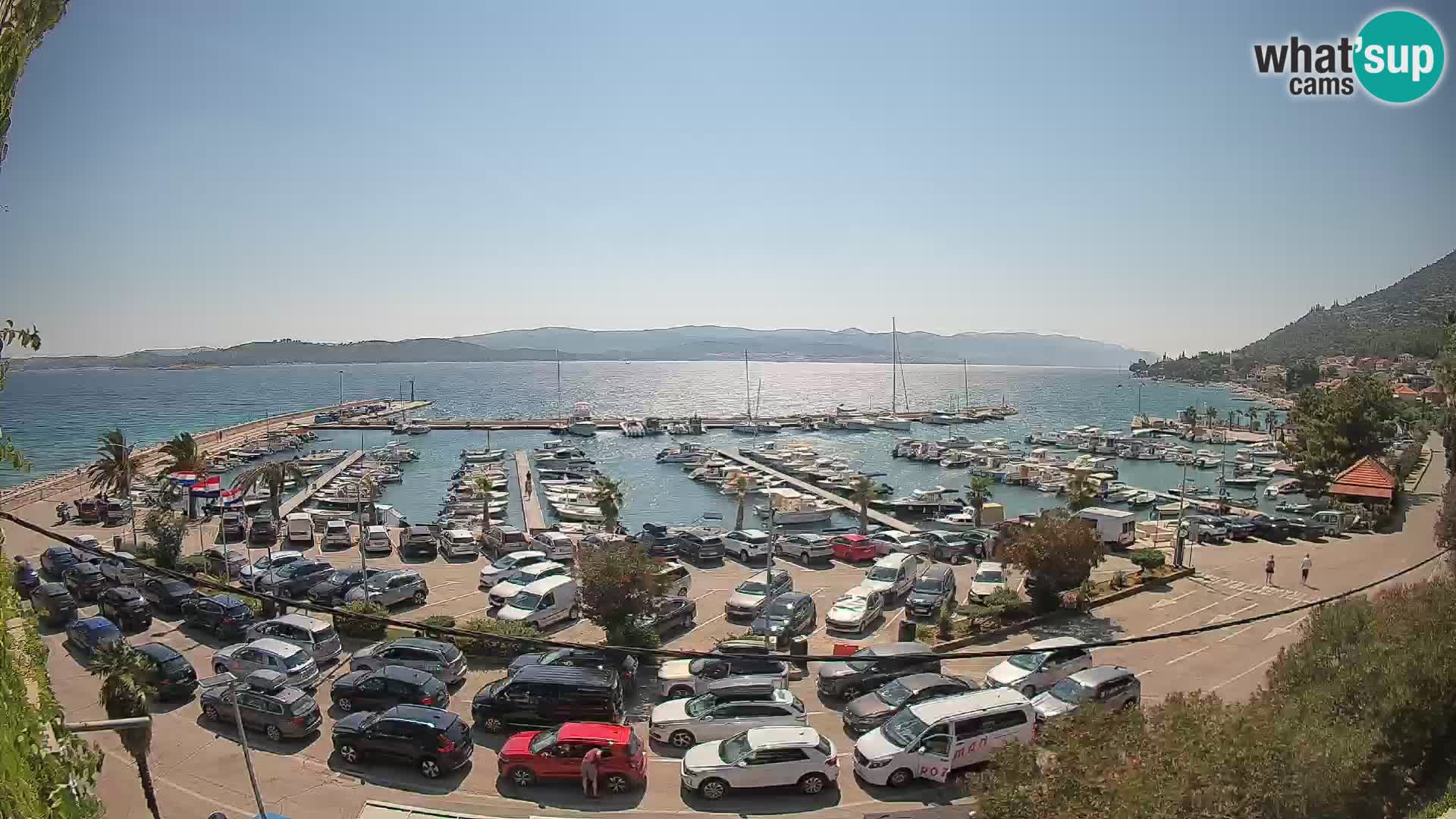 Webcam Orebić Uferpromenade – Fähre nach Korčula Live