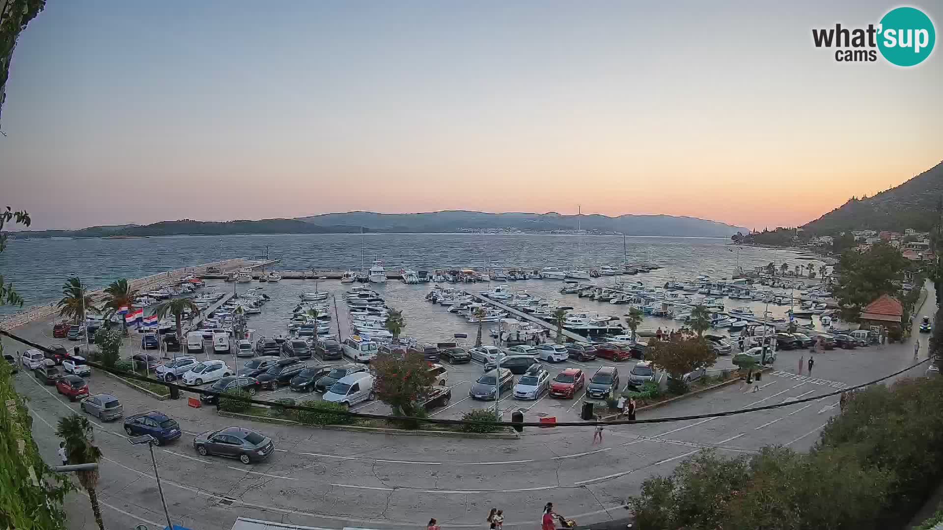 Webcam Orebić Riva – Ferry vers Korčula en direct