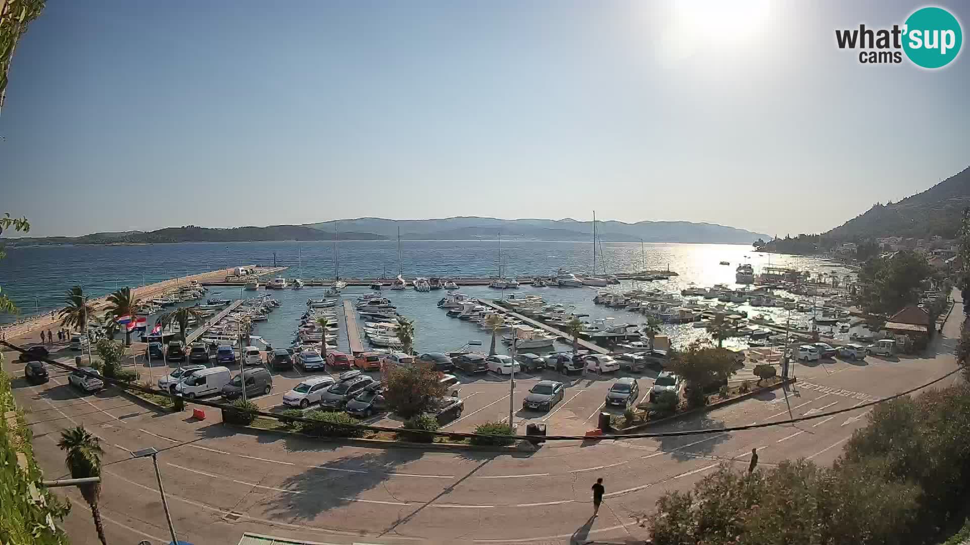 Webcam Orebić Riva – Ferry a Korčula en vivo