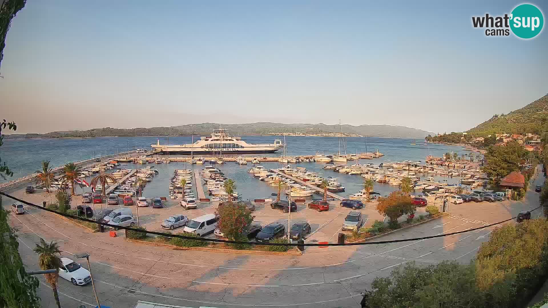 Webcam Orebić Riva – Ferry vers Korčula en direct