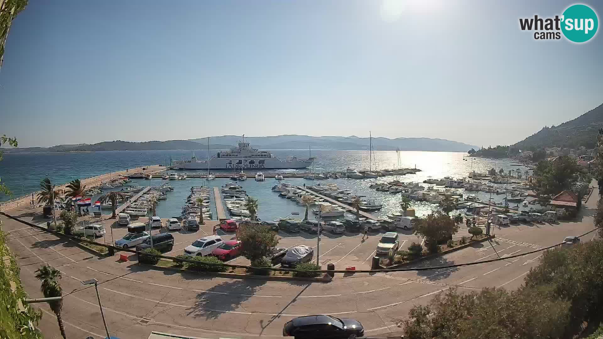 Webcam Orebić Riva – Ferry to Korčula Live