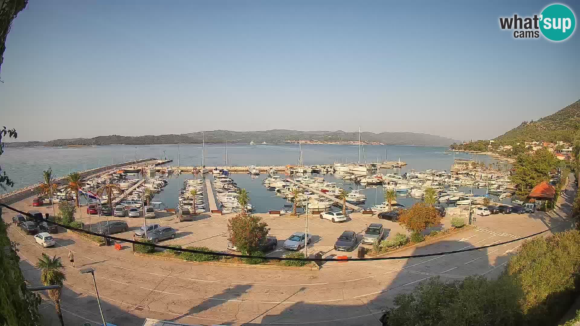 Webcam Orebić Riva – Ferry a Korčula en vivo