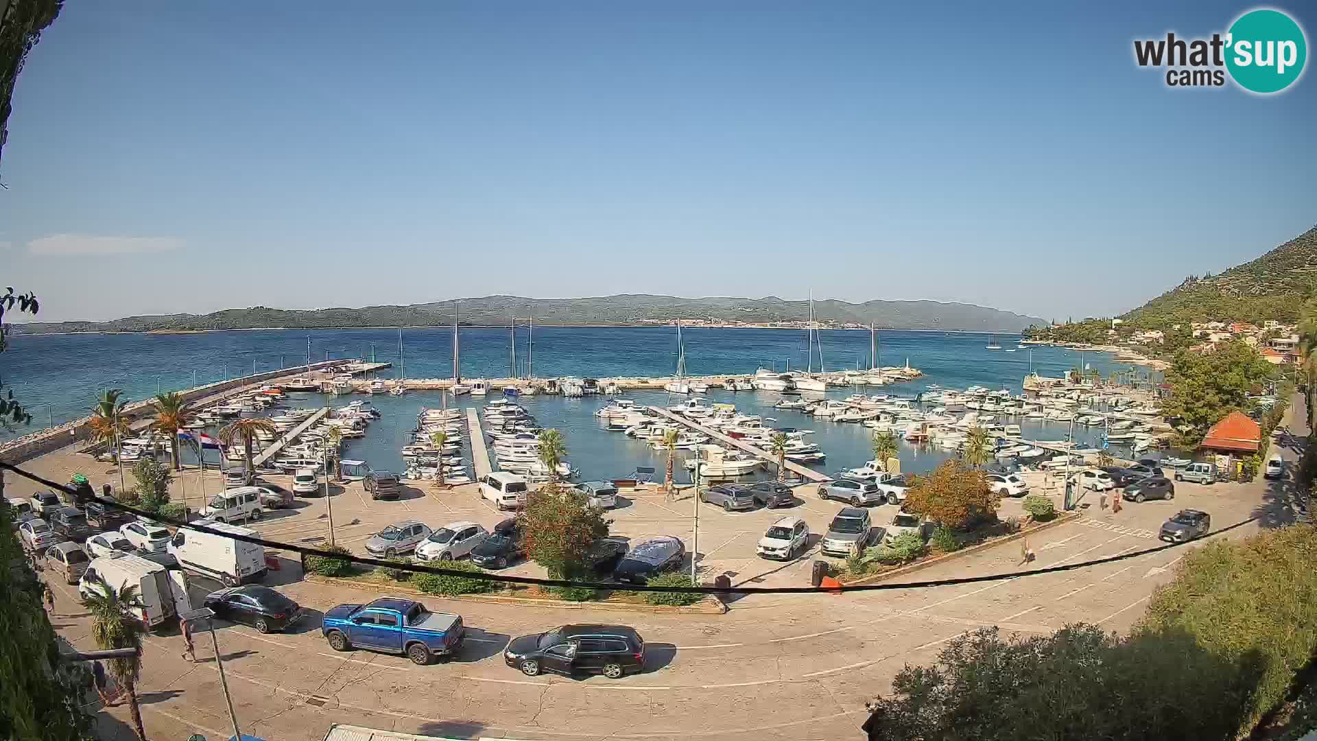 Webcam Orebić Riva – Ferry a Korčula en vivo