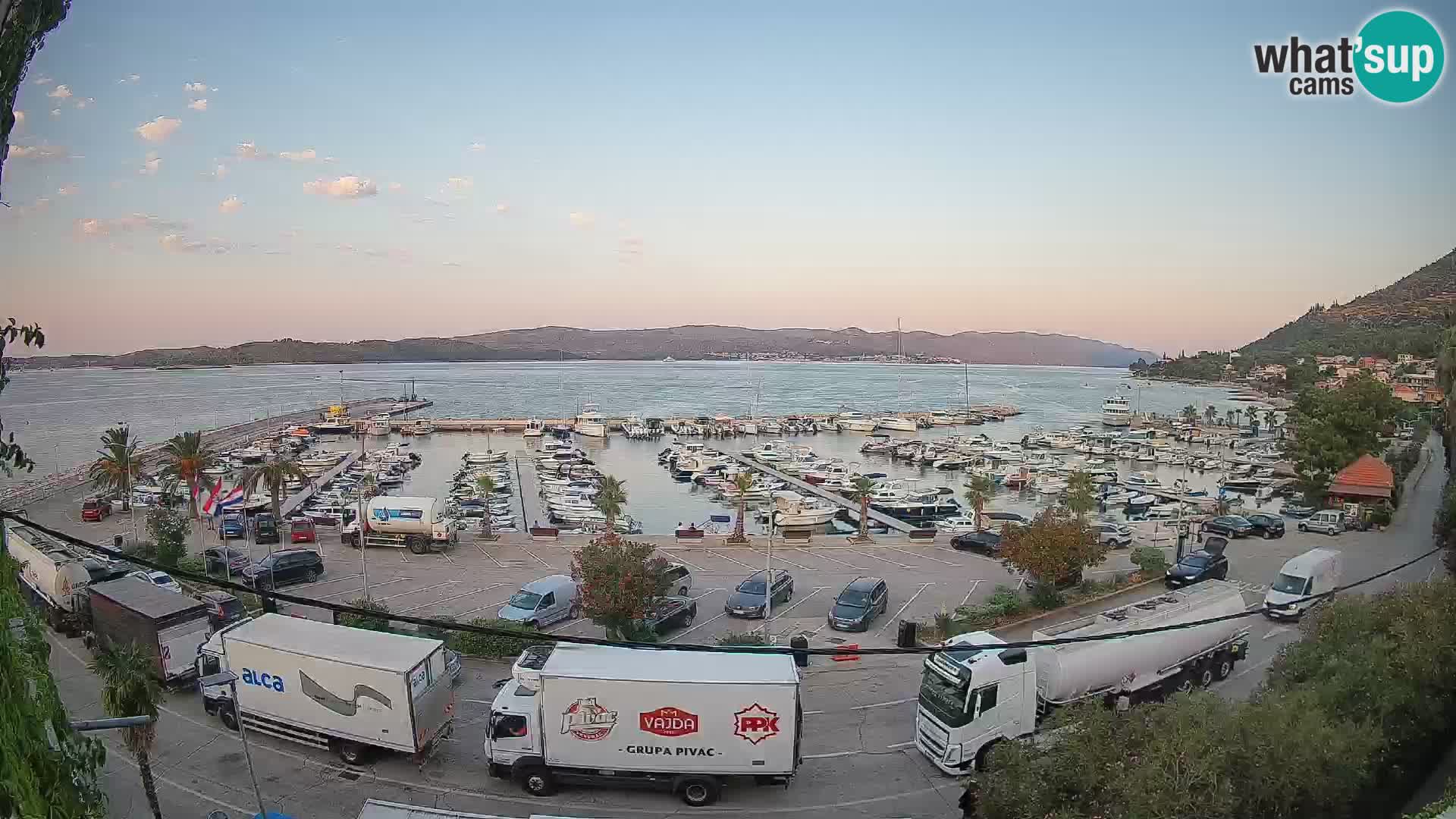 Webcam Orebić Riva – Ferry a Korčula en vivo
