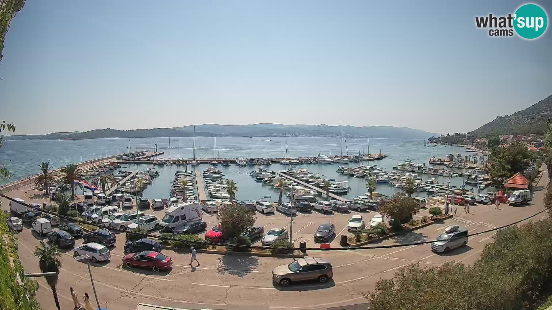 Webcam Orebić Uferpromenade – Fähre nach Korčula Live